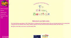 Desktop Screenshot of cottonboutique.com